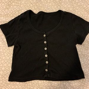 black crop top